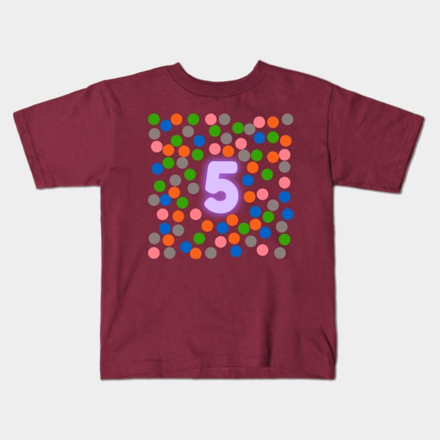 5 Number Kids T-Shirt by Special Everyday